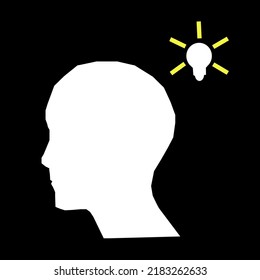 Illustration design vector of creative person fit for icon, logo, symbol, sign, etc.