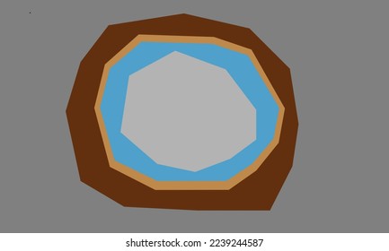 Illustration design vector of cutting paper, fit for icon, clip art, background, template, etc.