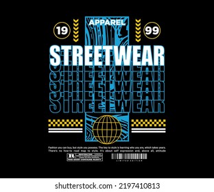 illustration  design for vector graphic, typographic poster or t shirts street wear and Urban style