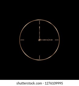 illustration design vector icon logo clock