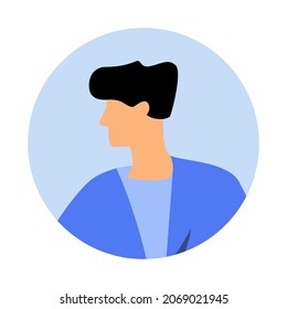 illustration design, vector, male avatar clip art