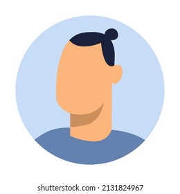 illustration design, vector, male avatar clip art. young boy