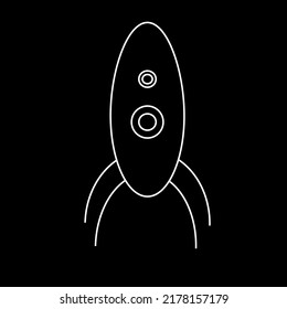 Illustration design vector of rocket fit for logo, brand, card etc.