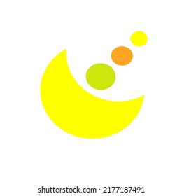 Illustration design vector of simple astronomy fit for logo, icon, network, label , etc.