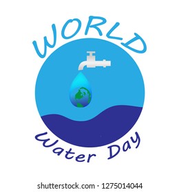 illustration design vector world water day