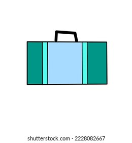 gráficos de vektor de diseño de ilustración de maleta simple