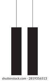 Illustration design wall art poster tuts piano