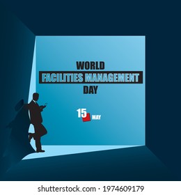 Illustration for design works of the May holiday - World Facilities Management Day