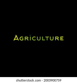 An illustration designed in a simple way with the theme of writing agriculture