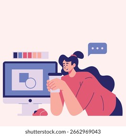 Illustration of an Designer Studio 