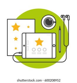 Illustration designer tools set