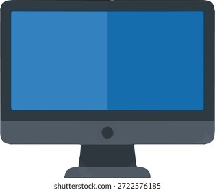Abbildung des Desktop-Computers mit blauem Bildschirm