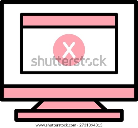 Illustration of a desktop computer displaying the SNS platform X