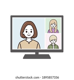 テレビ会議 日本 のイラスト素材 画像 ベクター画像 Shutterstock