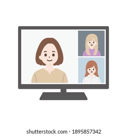 テレビ会議 日本 のイラスト素材 画像 ベクター画像 Shutterstock