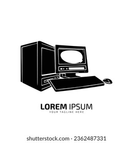 Illustration des Desktop-PCs Das erste Standard-Design.