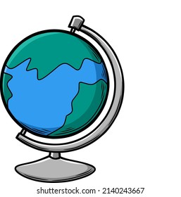 Illustration für einen Desktop-Spinnglobalen
