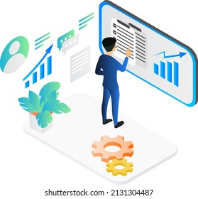 Ilustración del desarrollo de ideas en contenido viral