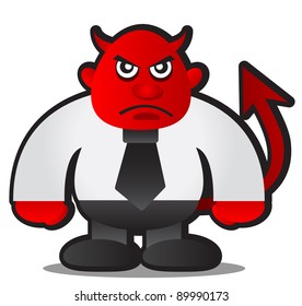 illustration of devil boss