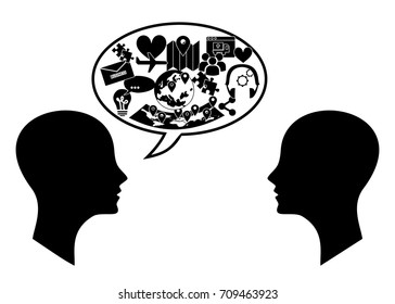 the illustration devoted to the information technologies .