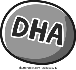 Ilustración del carácter de imagen de DHA