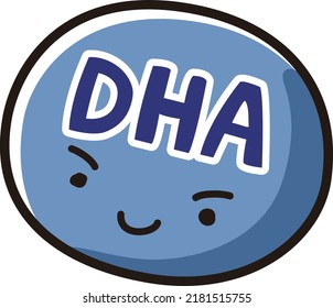Ilustración del carácter de imagen de DHA