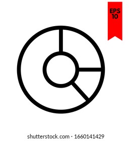 illustration of diagram flat icon