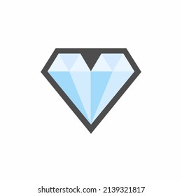 concepto de plantilla de icono de diamante de ilustración