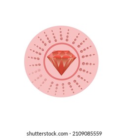 illustration of diamond, logo, symbol, vector 