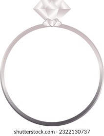 Illustration of a diamond ring