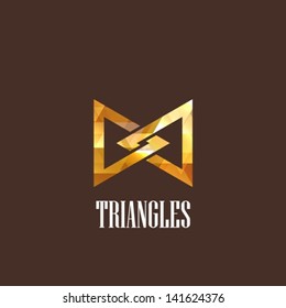 illustration with diamond triangles
