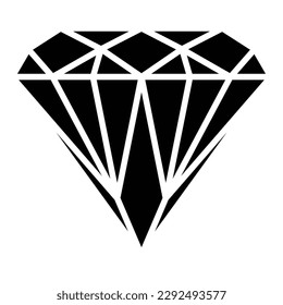 The illustration of diamond vector.
Suitable for jewelry icon, sign or symbol.