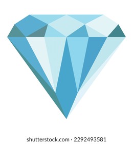 Ilustración del vector del diamante.
Icono de joyería, signo o símbolo.