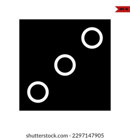 illustration of dice glyph icon