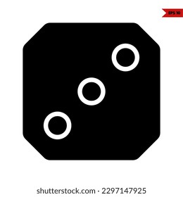 illustration of dice glyph icon