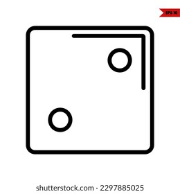 illustration of dice line icon