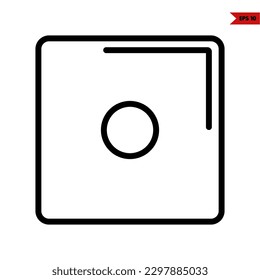 illustration of dice line icon