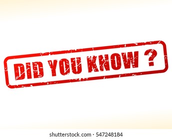 Illustration of did you know question text 