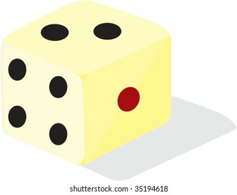 illustration of die on white