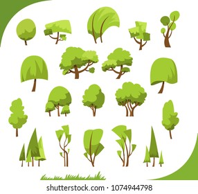 Illustration of different abstract trees