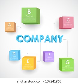 Illustration Of Different Block For Company Business Structure