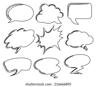 Illustration of the different callouts on a white background