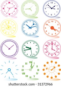 Illustration of different clocks