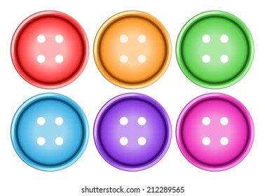 Illustration Different Color Buttons Stock Vector (Royalty Free ...