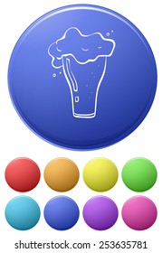 Illustration of different color drink icons