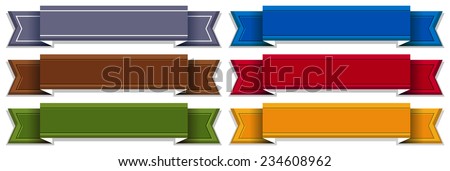 Illustration of different color labels