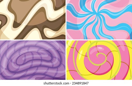 Illustration of different colorful background