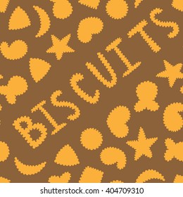 Illustration of different cookies biscuits with text
