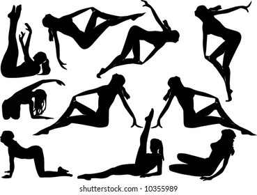 ilustración con diferentes siluetas danzantes