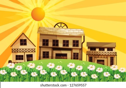 Illustration of the different designs of houses